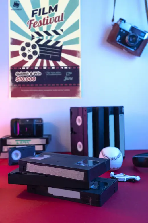 Retro VHS Packaging Indoors